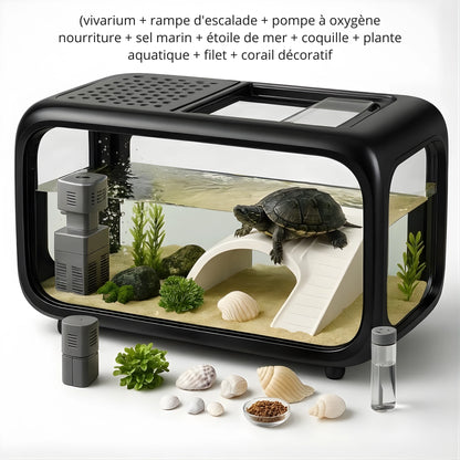 Vivarium pour tortue - Terrarium Aquatique 