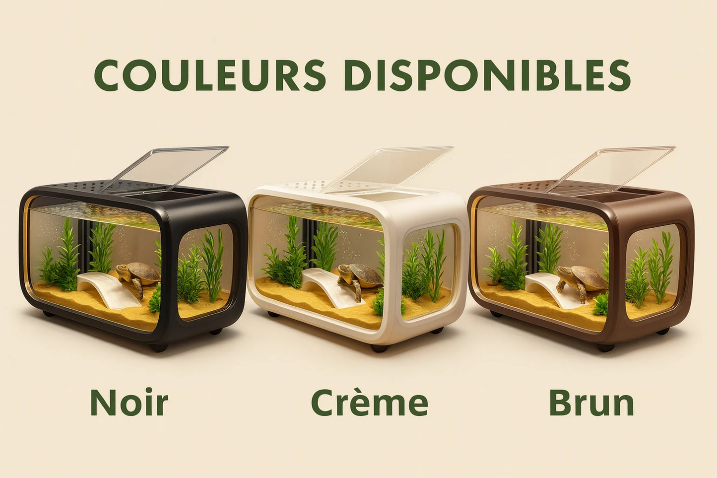 Vivarium pour tortue - Terrarium Aquatique Transparent 