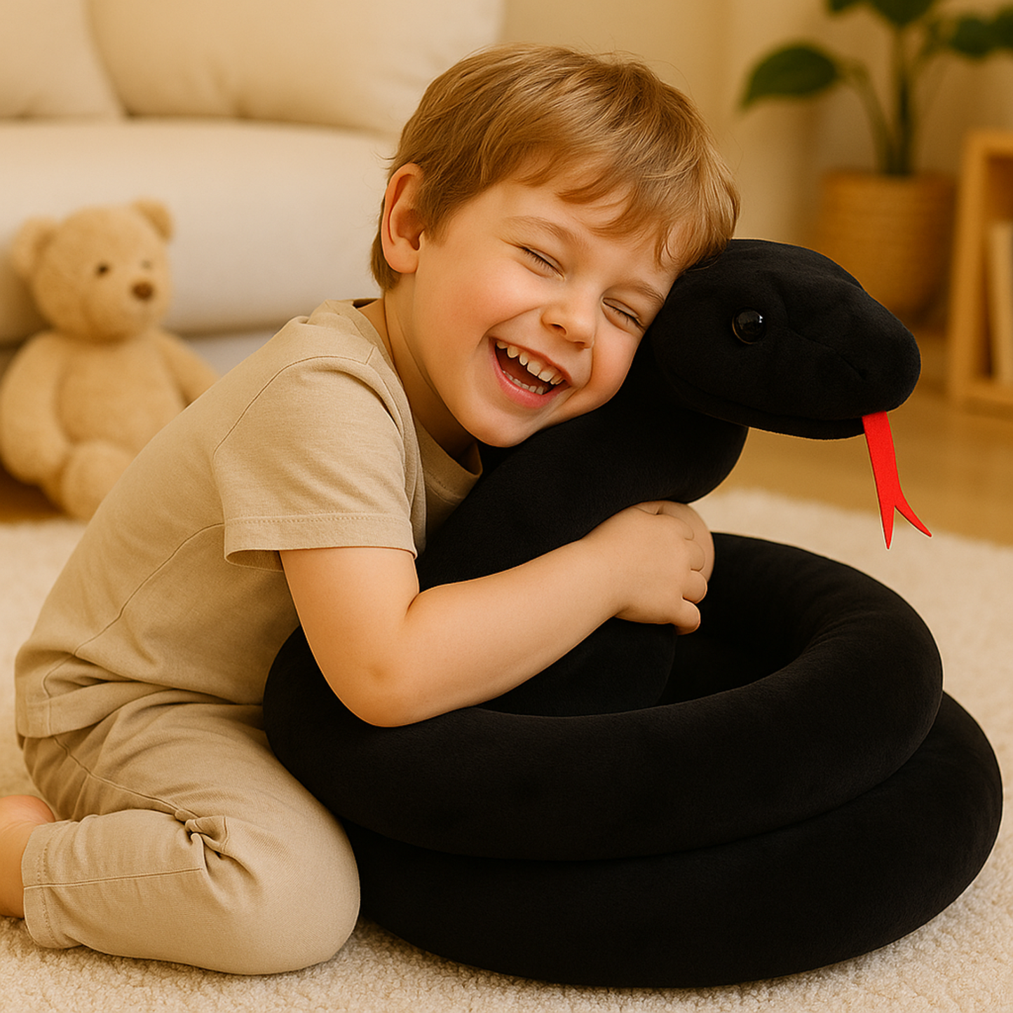 Peluche Serpent en Coton 